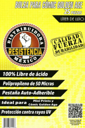 Bolsa Cómic Lujo Golden Age - 25 piezas