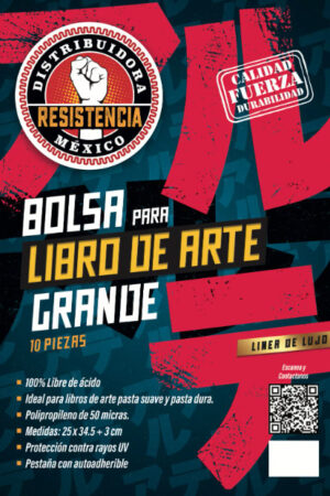 Bolsa Manga Libro de Arte Grande - 10 piezas