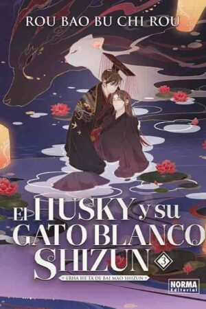 El husky y su gato blanco Shizun 03 (ESP)
