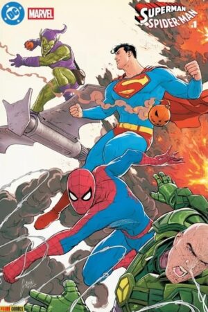 Superman/Spider-Man 01 (Portada variante Mikel Janín)